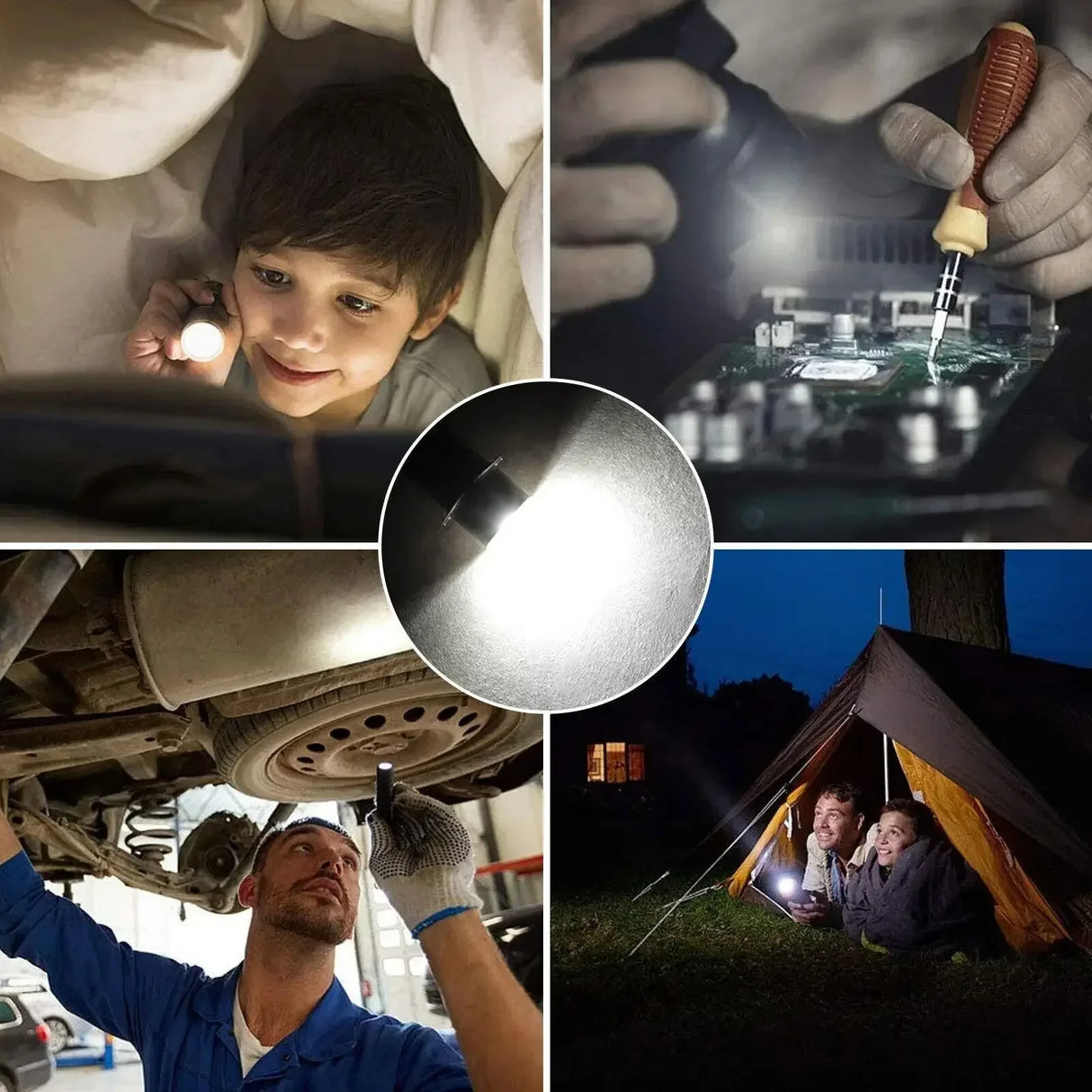 5W/3W LED Flashlight Upgrade Bulb (6V-24V) - White & Warm White Replacement Lamp