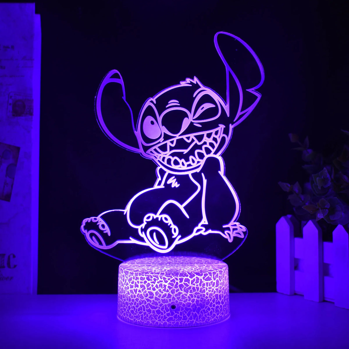 3D Illusion Stitch Night Light with Remote Control and Smart Touch Room Decor Lamp Birthday Valentine&#39;s Day Christmas Gifts