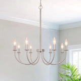 Farmhouse Chandelier for Dining Room Chandelier Industrial Modern Candle Chandeliers for Living Room Foyer Kitchen Entryway Bed
