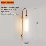 Modern Designer Glass LED Wall Lamp Bedroom Bedside Living Room Restaurant Staircase Bar Indoor Lighting Decors Light Fixtures