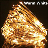 USB LED String Lights Copper Silver Wire - 10M 20M 30M Waterproof Fairy Lights