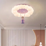 Princess Room Girl Bedroom Ceiling Lights Pink Girl Cloud Light LED Romantic Warm Baby Room Children's Room Ceiling Lamps