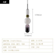Nordic Colored Glass Pendant Lights Designer Poma Hanging Lamp Candy Glass Restaurant Bar Light Fixture Bedroom Bedside Lampara's