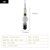 Nordic Colored Glass Pendant Lights Designer Poma Hanging Lamp Candy Glass Restaurant Bar Light Fixture Bedroom Bedside Lampara's