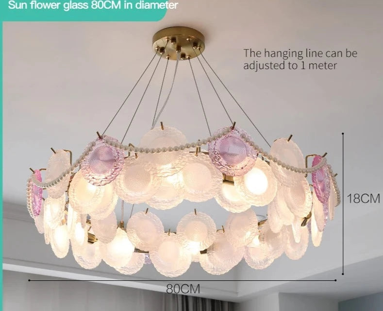 French Lamp Cream Wind Lamps Modern Simple Children's Room Bedroom Lamp Ceiling Lamp Net Red Shell Lamp 2023 New Light Luxury