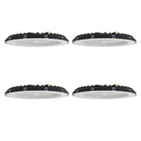 4PCS 100W/200W UFO LED High Bay Lights (30,000LM) - Super Bright Waterproof Industrial Lighting Fixtures for Garage, Gym & Warehouse