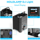 4-Pack 6x18W 6-in-1 RGBAW+UV Wireless Par Lights with Carrying Bag - DMX, Remote & WiFi LED Stage Lighting for DJ, Bar & Party