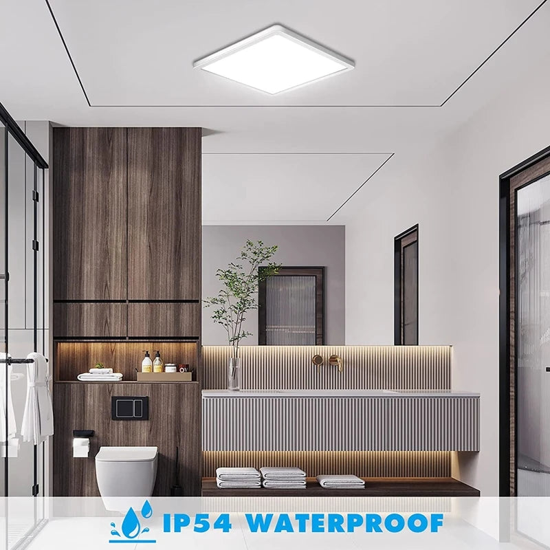 4W Square Tuya WiFi LED Ceiling Light Dimmable RGBCW Lamp with Remote Control for Living Room Bedroom Decor and Ambient Light