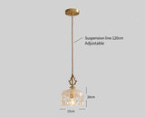 Vintage French Glass Pendant Lamp | Luxury Art Deco Ceiling Chandelier for Bedroom & Bar