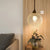 Glass Pendant Light Nordic Dining Room Retro Chandeliers Creative Minimal E27  Transparent Lampshade For Restaurant Lamp Lustre