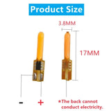 DC3V COB LED Flickering Flame Edison Filament Diodes (1–100 Pcs) - Flexible Vintage Candle Light Engine for DIY Bulbs & Party Decor