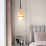 Nordic Colored Glass Pendant Lights Designer Poma Hanging Lamp Candy Glass Restaurant Bar Light Fixture Bedroom Bedside Lampara's