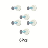 3/6Pcs No-Drill Magnetic Remote Control Holder - Wall Mount Organizer for TV & AC