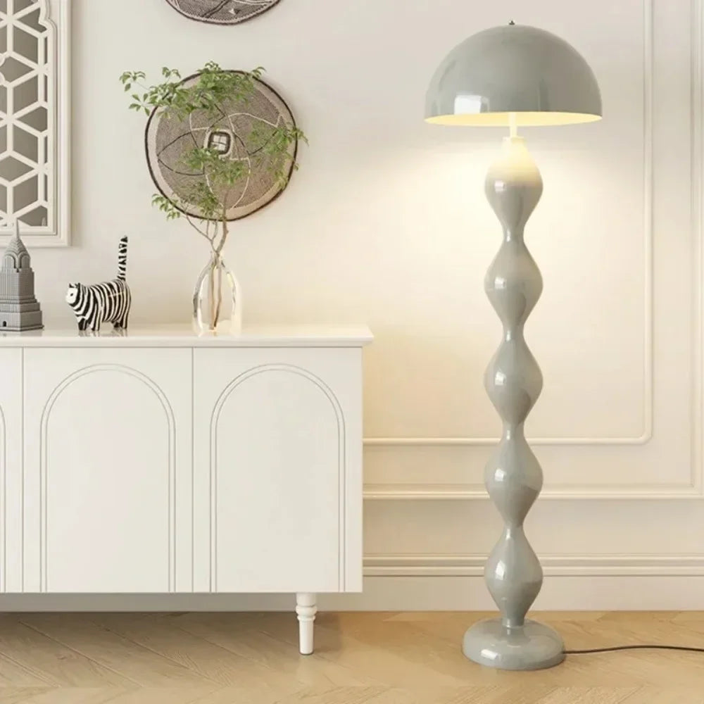 Macaron Creative Mushroom Lamp Living Room Sofa Side Led Floor Lamps Bedroom Bedside Light Senior Sense Of Vertical Lights