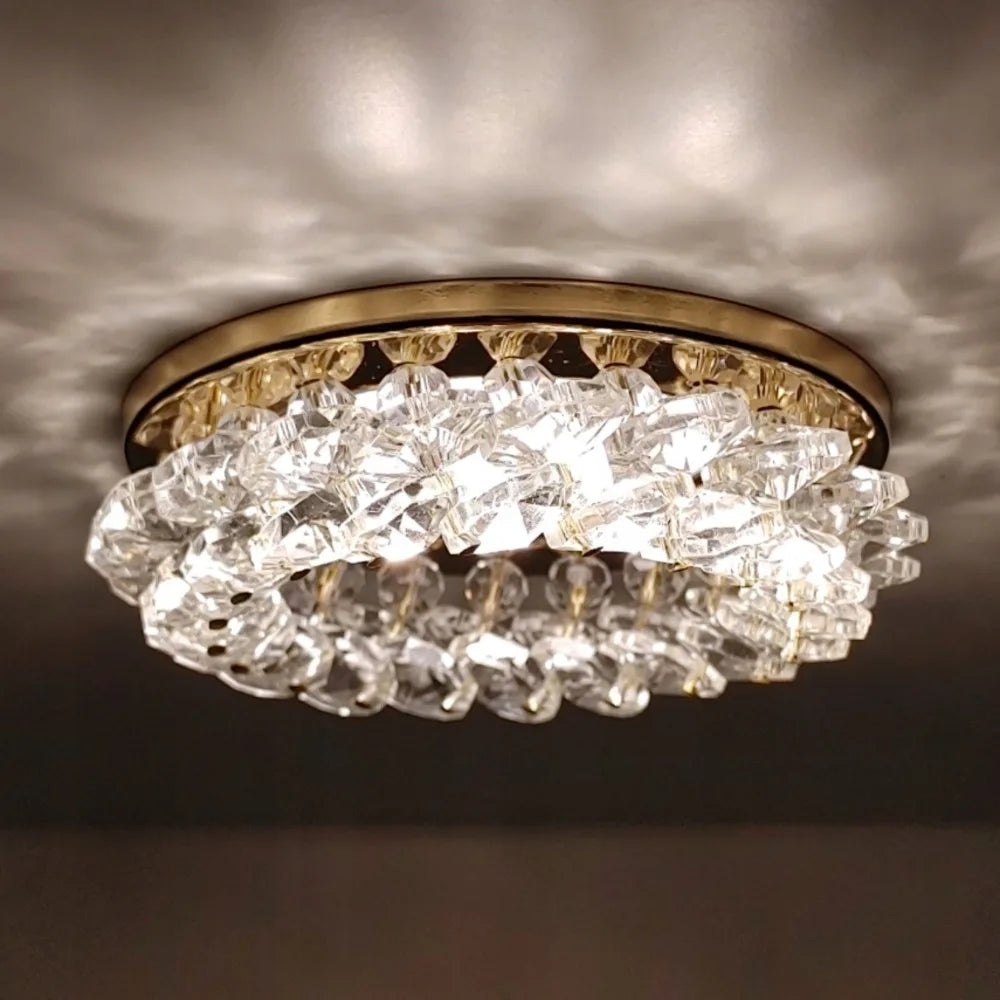 Gold Led Downlights GU10 MR16 Ceiling Light Recessed Down Light Round 75mm Cutout Spot Light Indoor Lighting Fixture