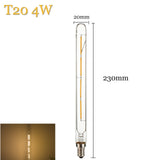 5-Pack T20 Vintage LED Tube Light Bulbs - E14 Retro COB Filament Lamp