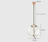 Nordic Designer Glass Pendant Lamp - Postmodern Luxury Single Head Light