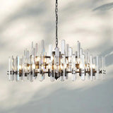 2026 Luxury Crystal Round Pendant Light - Dimmable Gold/Black Chandelier