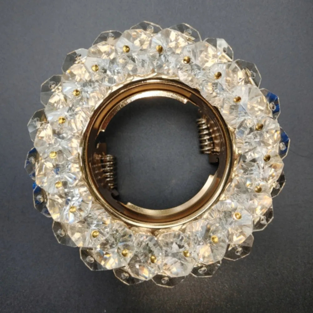 Gold Led Downlights GU10 MR16 Ceiling Light Recessed Down Light Round 75mm Cutout Spot Light Indoor Lighting Fixture