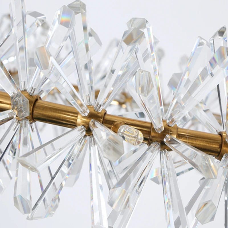 Nordic Modern Ceiling Chandelier Bedroom Dining Living Room Crystal Pendant Lamp Interior Decoration Firefly Garland LED Light