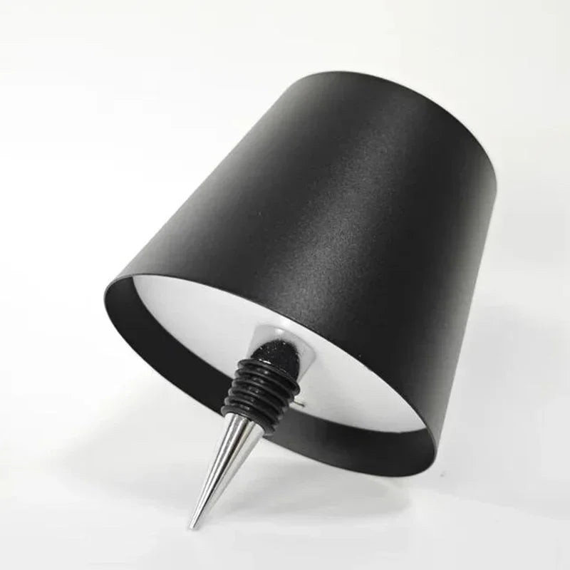 Wireless Bottle  Table Lamp Touch Control of 3 Colors and Stepless Dimming Night Lamp Suitable for Bar Wine Bottles Desk Lights