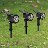Highlighted Solar Lawn Lights Outdoor Landscape 9 Led Spotlights Ip65 Waterproof Upgraded Solar Powered Wall Lamp Villa Garden