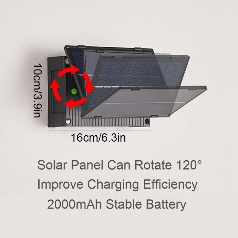 Solar LED Light Outdoor Wall Lamp Waterproof Up Down Luminous Lights Decor Garden External Sconce Fence Porch Solar Lamp