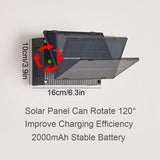 Solar LED Light Outdoor Wall Lamp Waterproof Up Down Luminous Lights Decor Garden External Sconce Fence Porch Solar Lamp