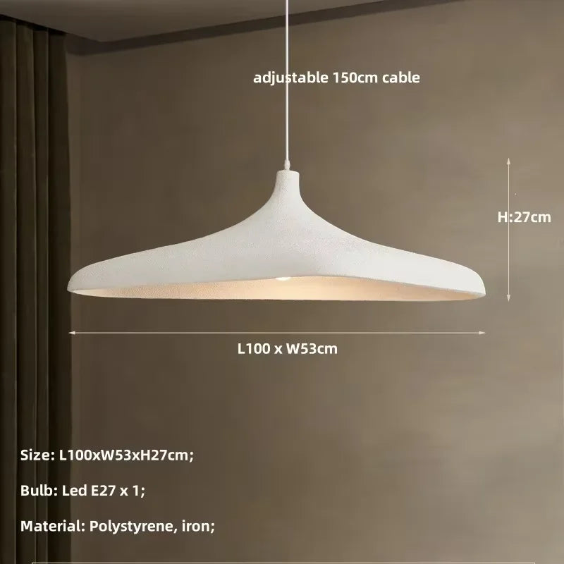 Nordic Luminarias Hanging Lamp Japanese Wabi Sabi Led Pendant Light Luxury Dining Room Ceiling Chandelier Bar Parlor Home Decor