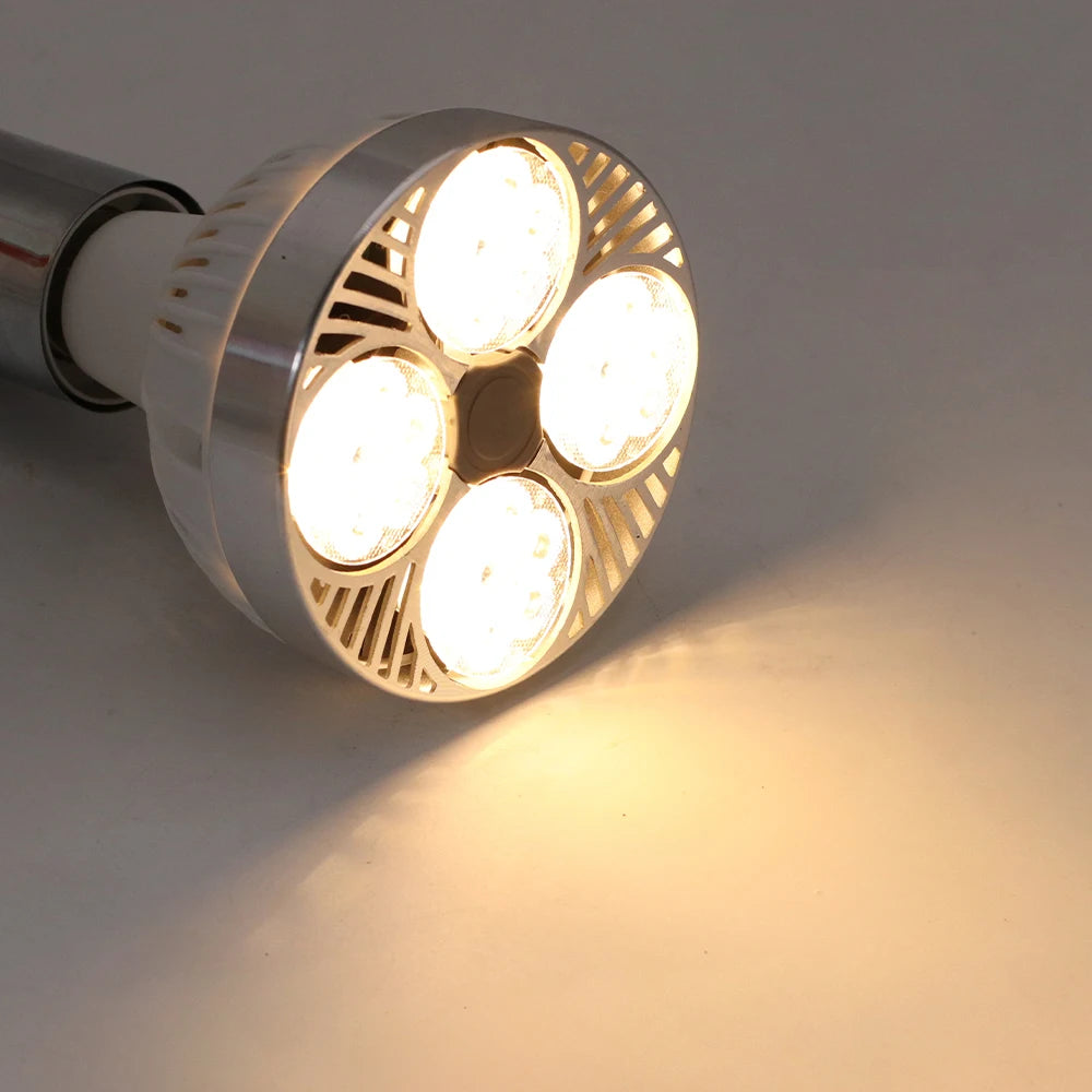 220V E27 PAR30 LED Lamp Bulb 35W 45W Ultra Bright LED Light Bulb Built-in Fan Cooling for Track Lighting Downlight Spotlight