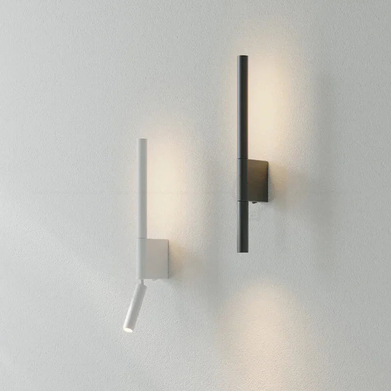 Bedside wall lamp 330 degree rotation adjustable wall lamp reading light with switch minimalist Nordic hotel room master bedroom