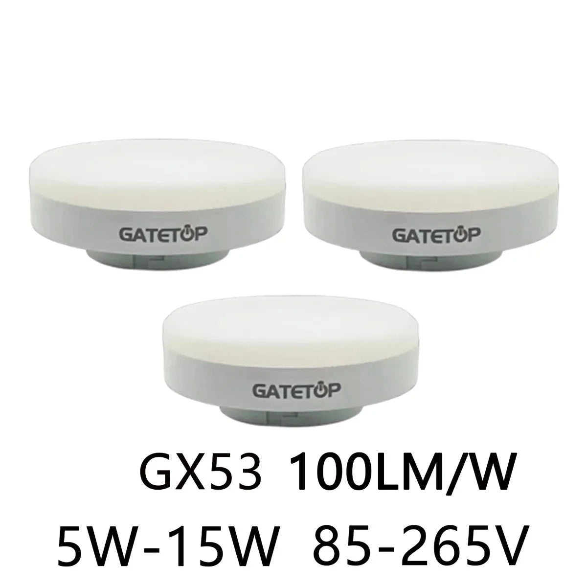 LED cabinet light wardrobe light GX53 spotlight AC85V-260V 4-20PCS  no flickering warm white light 5W-15W high lumens 100LM/W