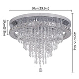 Smart LED K9 Crystal Chandelier - Modern Luxury Remote Control Ceiling Light
