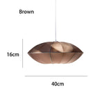 Vintage Danish Cloth Pendant Light - Rustic Fabric E27 Ceiling Hanging Lamp Fixture for Living Room, Dining Room & Bedroom