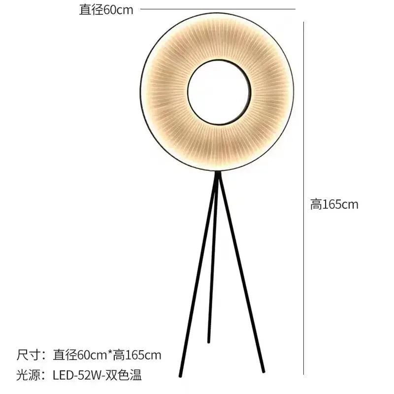 Nordic Creative Fabric Art Floor Lamp Bedroom Bedside Study Reading Led Desk Light Living Room Sofa Corner Indoor Decor Lighting
