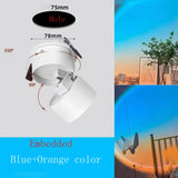 Modern LED Sunset Lamp Adjustable Angle Ceiling Lights Surface Mounted Washing Spotlight Living Room Hallway Wall Sconce Bedroom
