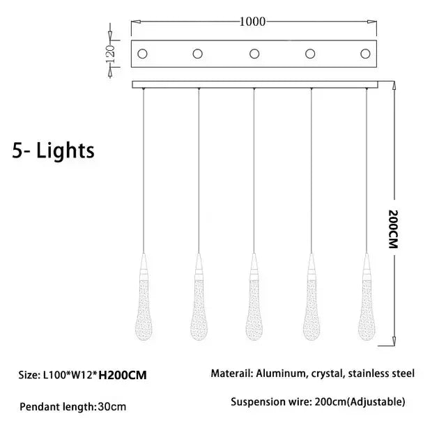 2025 New Modern LED Crystal Pendant Light Lustre Restaurant Bar Composite Staircase Light Living Room Home Decoration Lighting