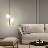 Nordic Glass ball LED Pendant lights Brass Black Bedroom Hanging Lamp Modern Living room Dining Decor Lights Fixture