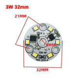 AC 220V Driver-free 2835 SMD Led Chip 3W - 18W 28mm - 120mm Lamp Light Board Bulb Round Light Source