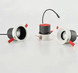 Recessed Anti-glare LED Downlight 7W 12W Home Living Room Bedroom Ceiling Lamp Flood Spot Lights Cut out Hole 8cm