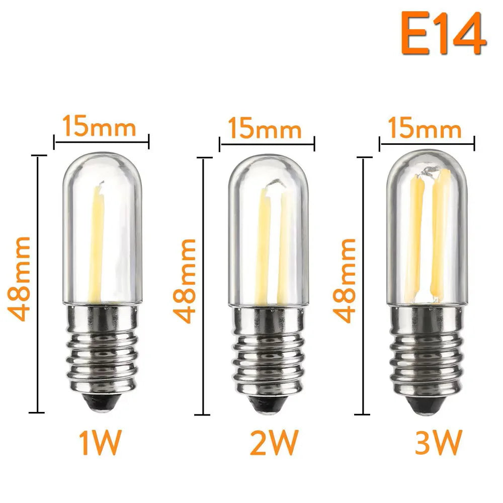 Mini COB LED Appliance Bulb - Cold White & Warm White Light for Refrigerator