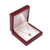 Wooden LED Light Jewelry Gift Box - Luxury Pendant, Necklace & Bracelet Packaging Case