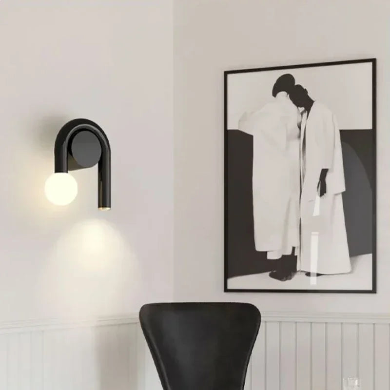U Shape Wall Lamp Nordic Sconce Lights For Bedroom Living Room