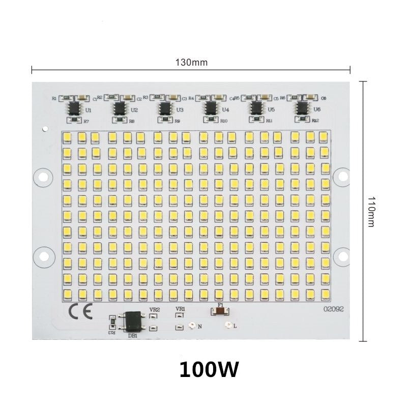 LED Lamp Chips 220V SMD Bulb 2835 Smart IC Led Light Input 10W 20W 30W 50W 100W For Outdoor Flood Light