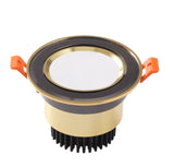 Gold Electroplated Recessed LED Downlights - Ultra-High Quality COB Ceiling Spotlights