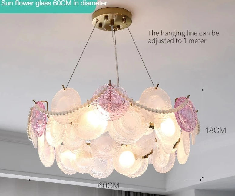 French Lamp Cream Wind Lamps Modern Simple Children's Room Bedroom Lamp Ceiling Lamp Net Red Shell Lamp 2023 New Light Luxury