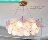 French Lamp Cream Wind Lamps Modern Simple Children's Room Bedroom Lamp Ceiling Lamp Net Red Shell Lamp 2023 New Light Luxury