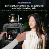 Portable Handheld Ring LED Light - Rabbit Cage Selfie Lighting for Phone Live Broadcast