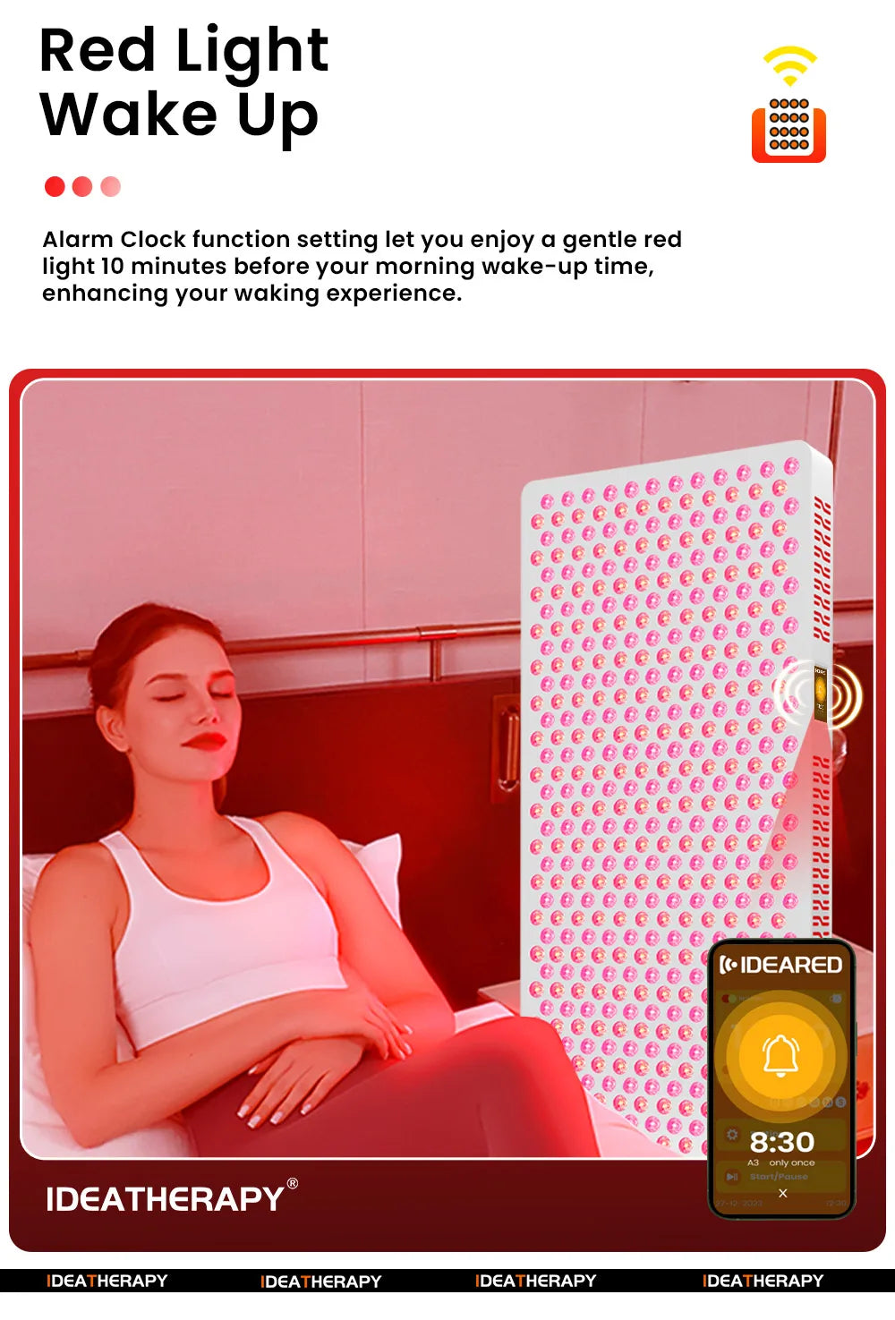 Red Light Therapy RLPro1000 630,650,660, 670, 810, 830, 850,1060nm light Touch Screen Red Light Therapy panel Large Near infrared light with stand