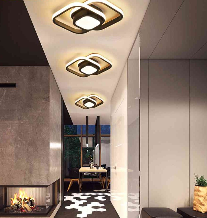 LED Ceiling Lamp Modern Dimmable Bedroom Chandelier Ceiling Lights for Dining Room Living Room Nordic Aisle Lamp